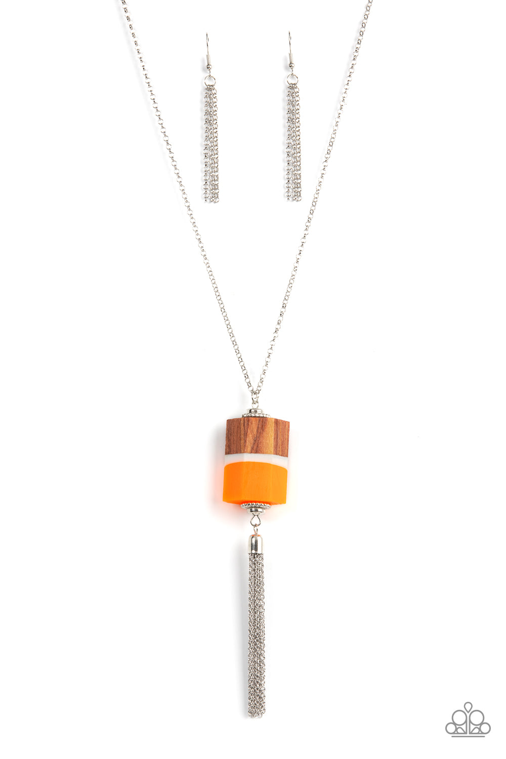 Reel It In - Orange necklace 1763