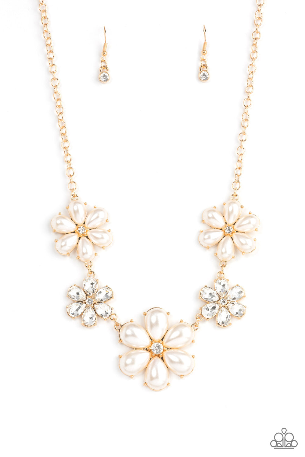 Fiercely Flowering - Gold necklace A062