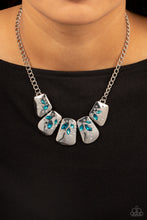 Load image into Gallery viewer, Jubilee Jingle - Blue necklace 2064
