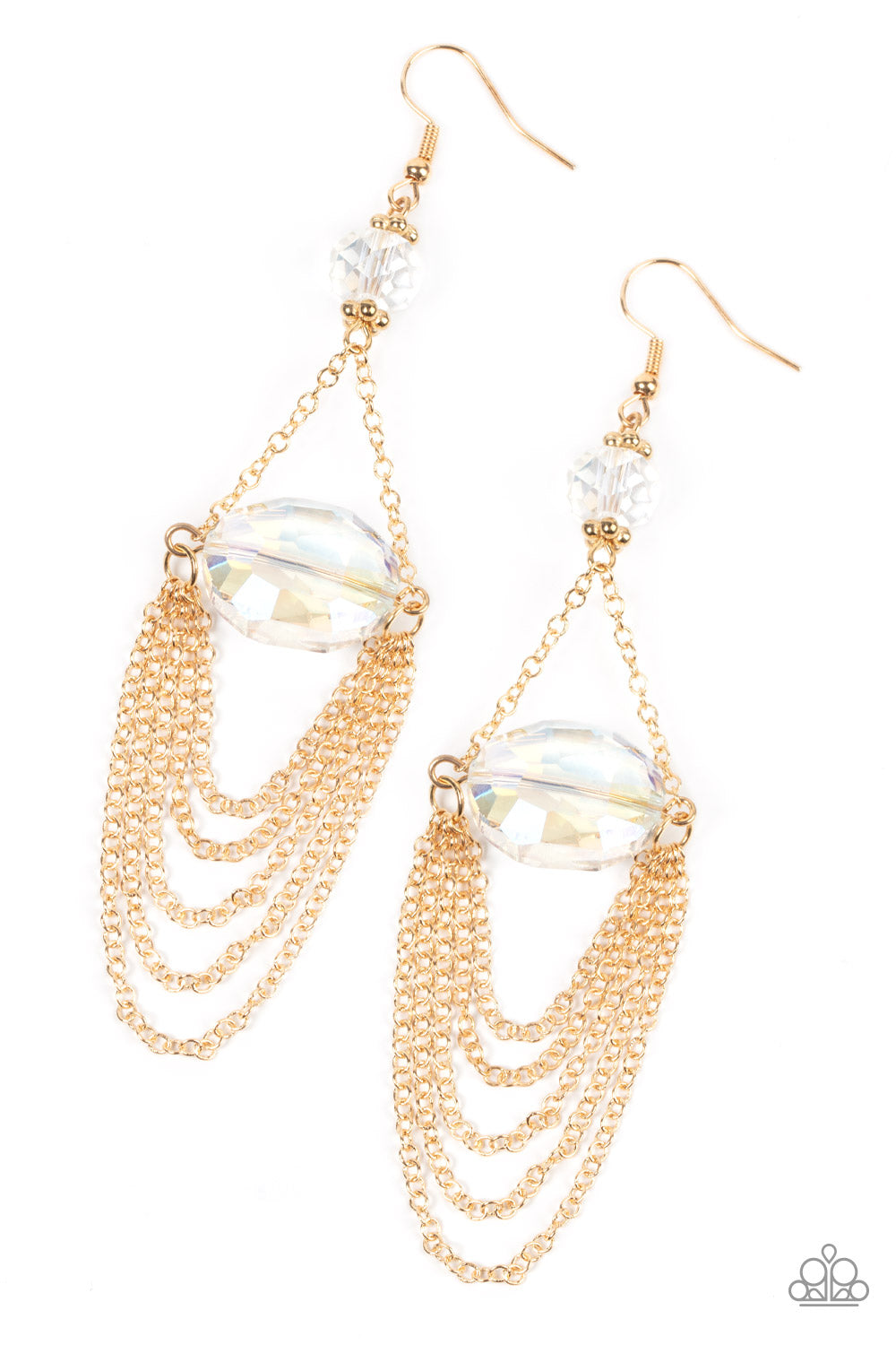 Ethereally Extravagant - Gold earring B041