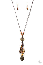 Load image into Gallery viewer, Knotted Keepsake - Orange necklace B107
