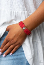 Load image into Gallery viewer, Lusting for Wanderlust - Red bracelet 802
