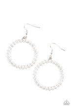 Load image into Gallery viewer, Can I Get a Hallelujah - White hoop earring C011
