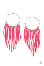 Load image into Gallery viewer, Saguaro Breeze - Pink hoop earring B049
