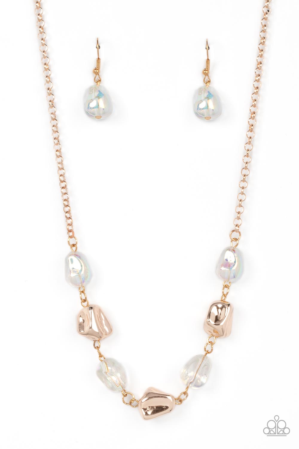 Inspirational Iridescence - Rose Gold necklace B003