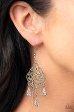 Load image into Gallery viewer, Sentimental Shimmer - Green earring A028
