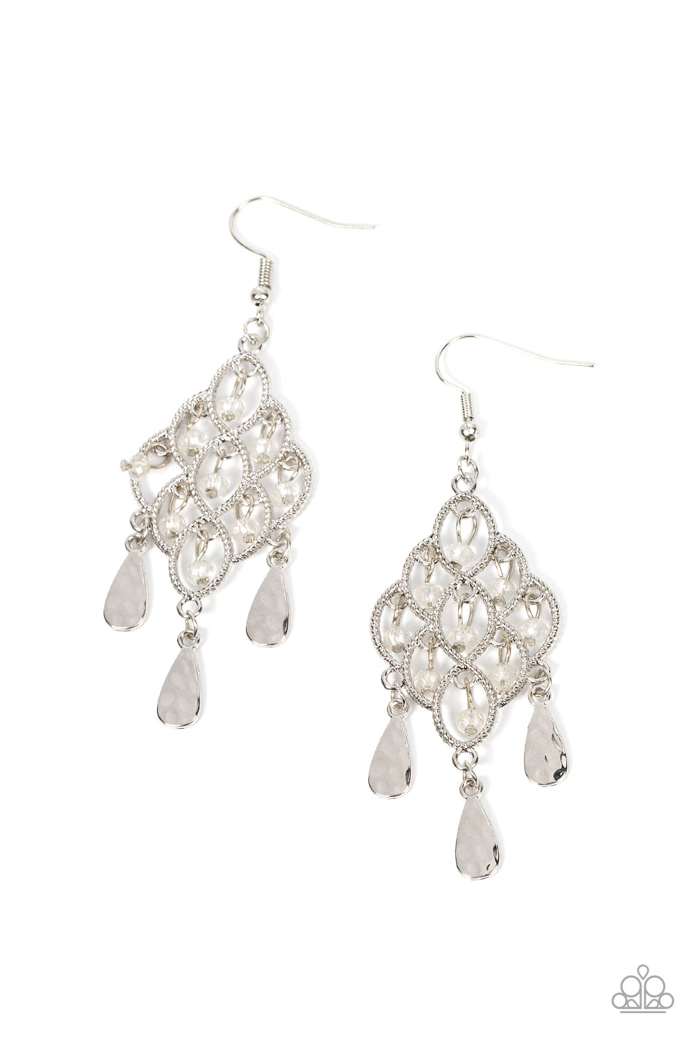 Sentimental Shimmer - White earring 1795B