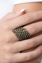 Load image into Gallery viewer, Slanted Smolder - Brass ring D038
