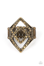 Load image into Gallery viewer, Diamond Duet - Brass ring C013
