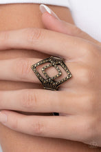 Load image into Gallery viewer, Diamond Duet - Brass ring C013
