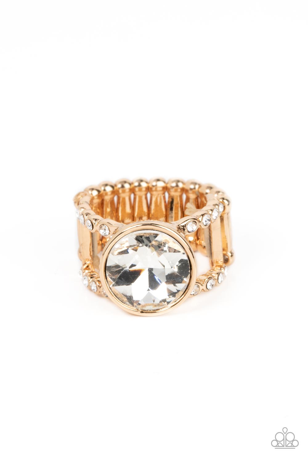 High Roller Sparkle - Gold ring A029