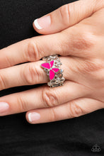 Load image into Gallery viewer, All FLUTTERED Up - Pink ring B115
