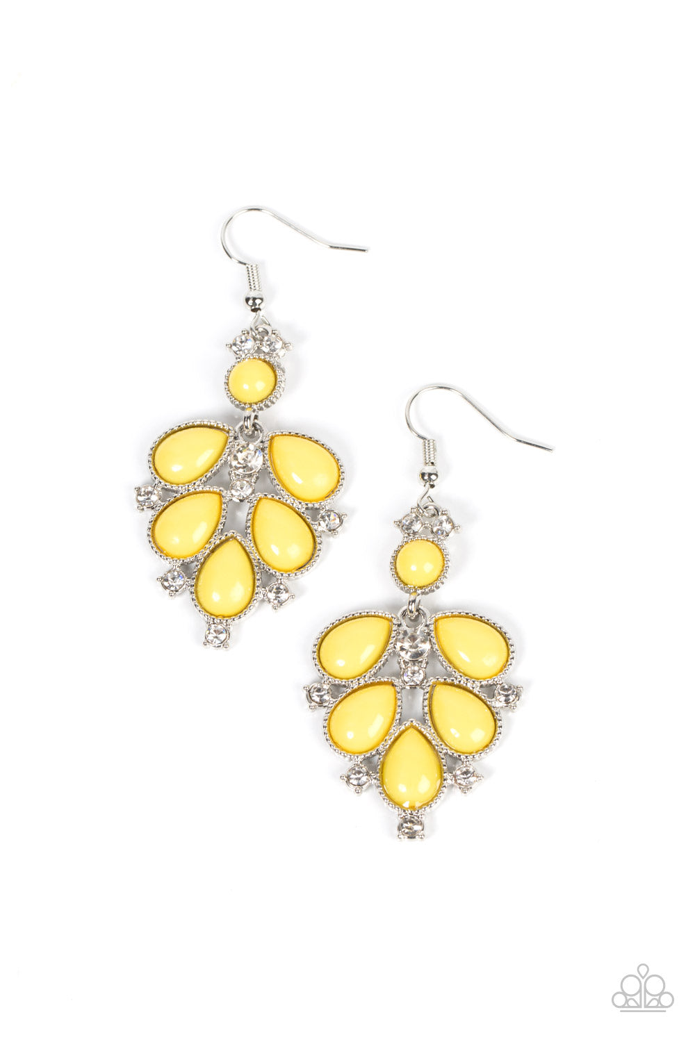 Transcendental Teardrops - Yellow  earring 1767