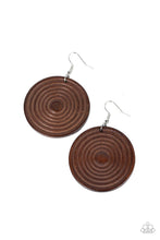 Load image into Gallery viewer, Caribbean Cymbal - Brown earring B094
