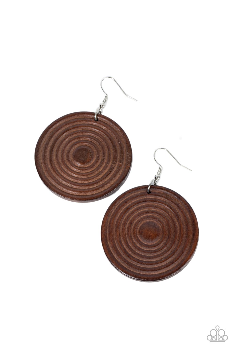 Caribbean Cymbal - Brown earring B094