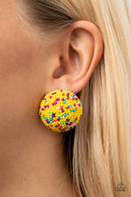 Load image into Gallery viewer, Kaleidoscope Sky - Yellow earring 788
