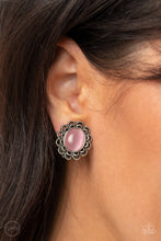 Load image into Gallery viewer, Garden Gazebo - Pink clip-on earring B015
