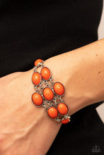 Load image into Gallery viewer, Color Wheel Garden - Orange bracelet B063
