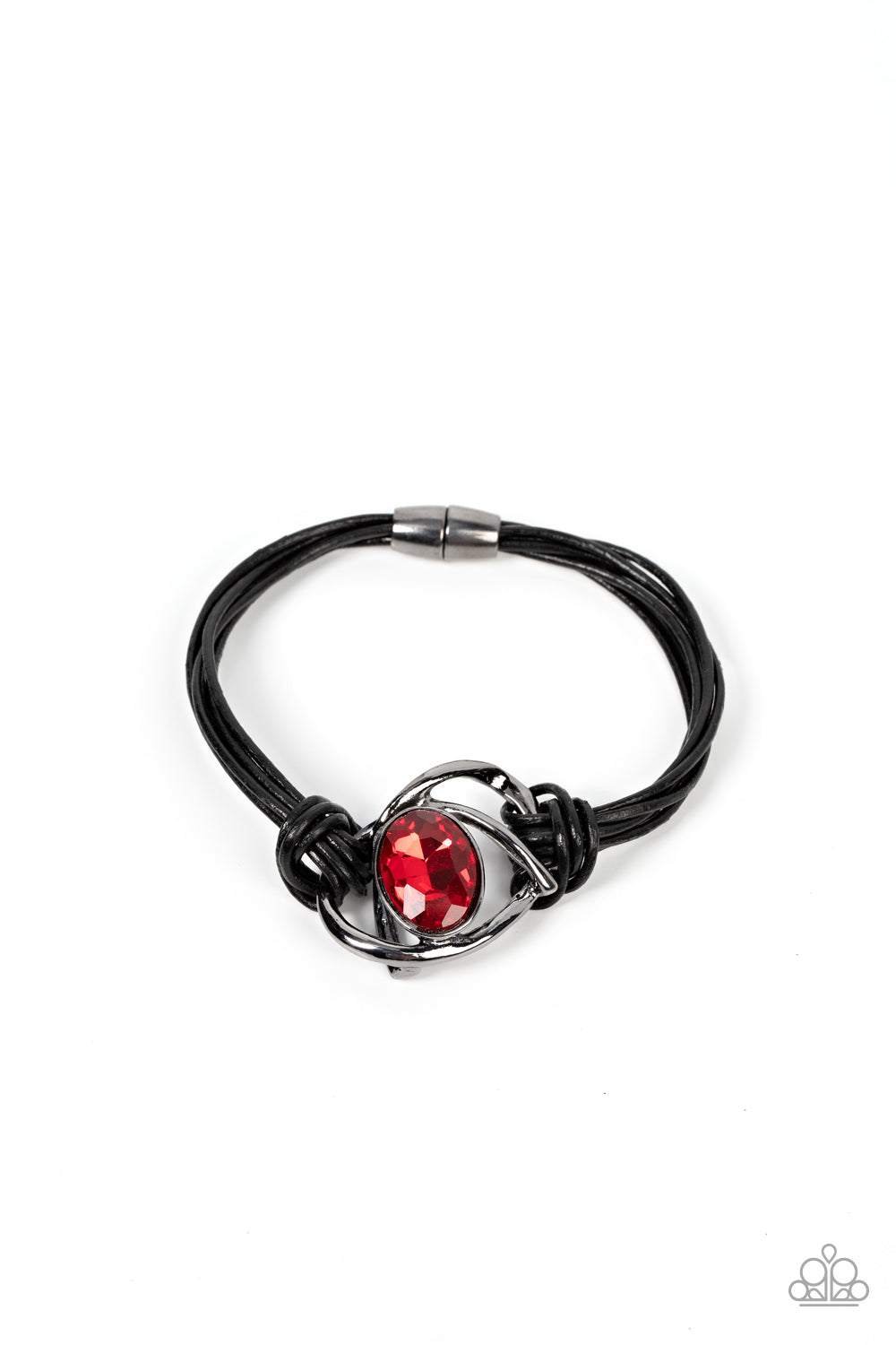 Keep Your Distance - Red magnetic bracelet D060