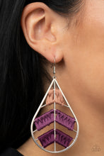 Load image into Gallery viewer, Nice Threads - Purple earring B116
