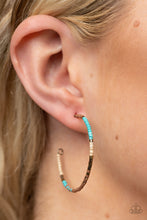 Load image into Gallery viewer, Joshua Tree Tourist - Brass hoop earring B125
