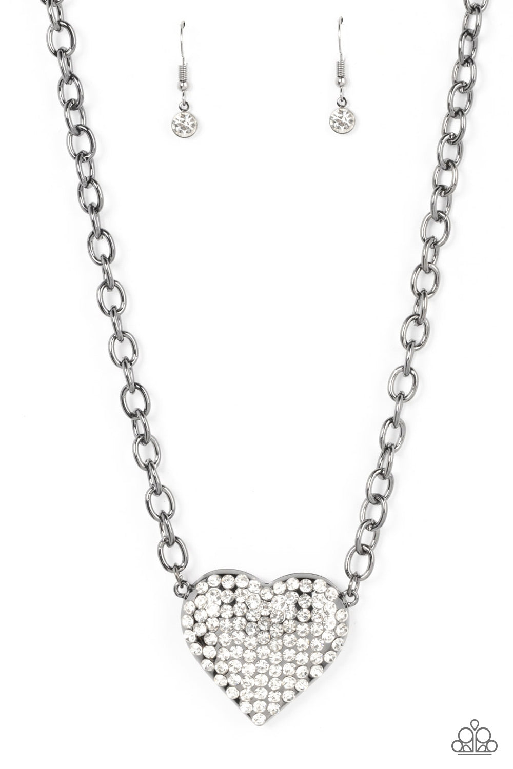 Heartbreakingly Blingy - Black necklace A014