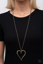 Load image into Gallery viewer, Hopelessly In Love - Brass necklace B095
