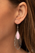 Load image into Gallery viewer, WING-A-Ding-Ding - Pink earring B111
