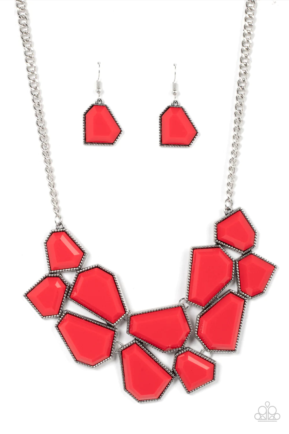 Double Defaced - Red necklace B104