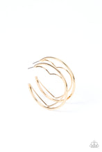 Load image into Gallery viewer, Love Goes Around - Gold hoop earring D066

