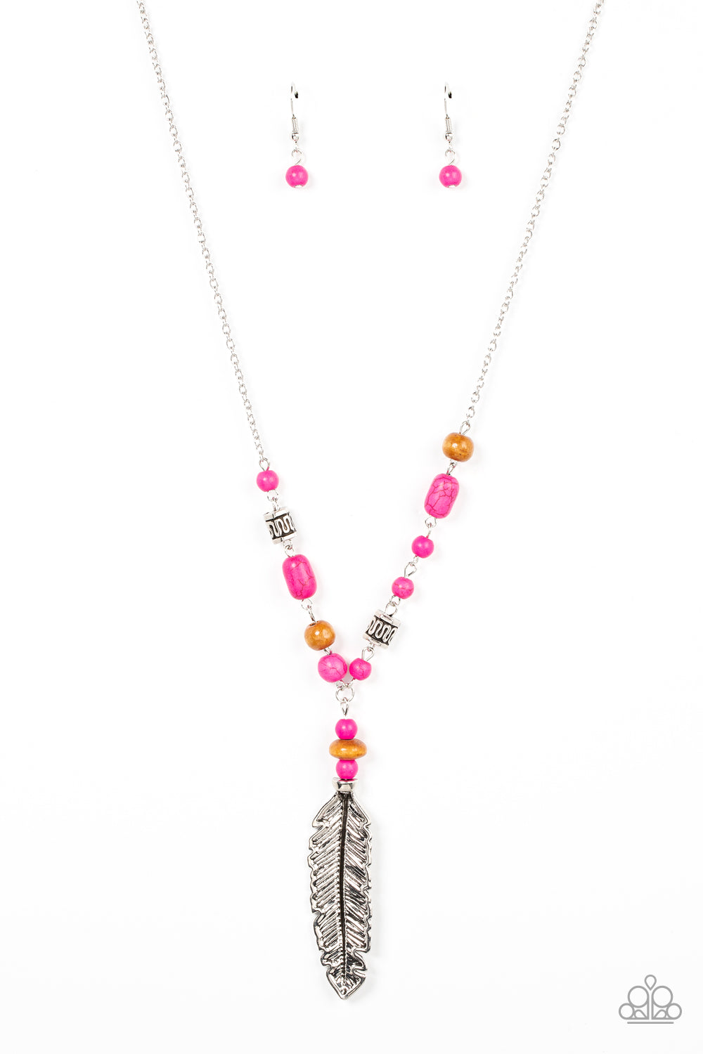 Watch Me Fly - Pink necklace C024