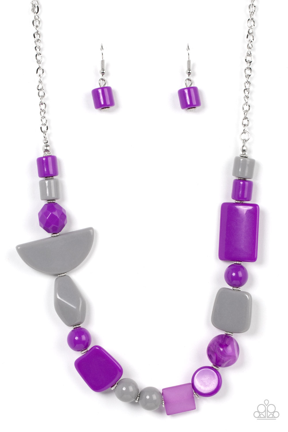 Tranquil Trendsetter - Purple necklace A061