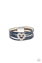 Load image into Gallery viewer, Wildly in Love - Blue magnetic bracelet D060
