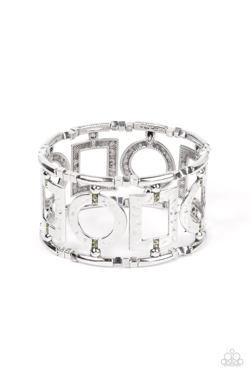 Framed and Fabulous - Green bracelet B122