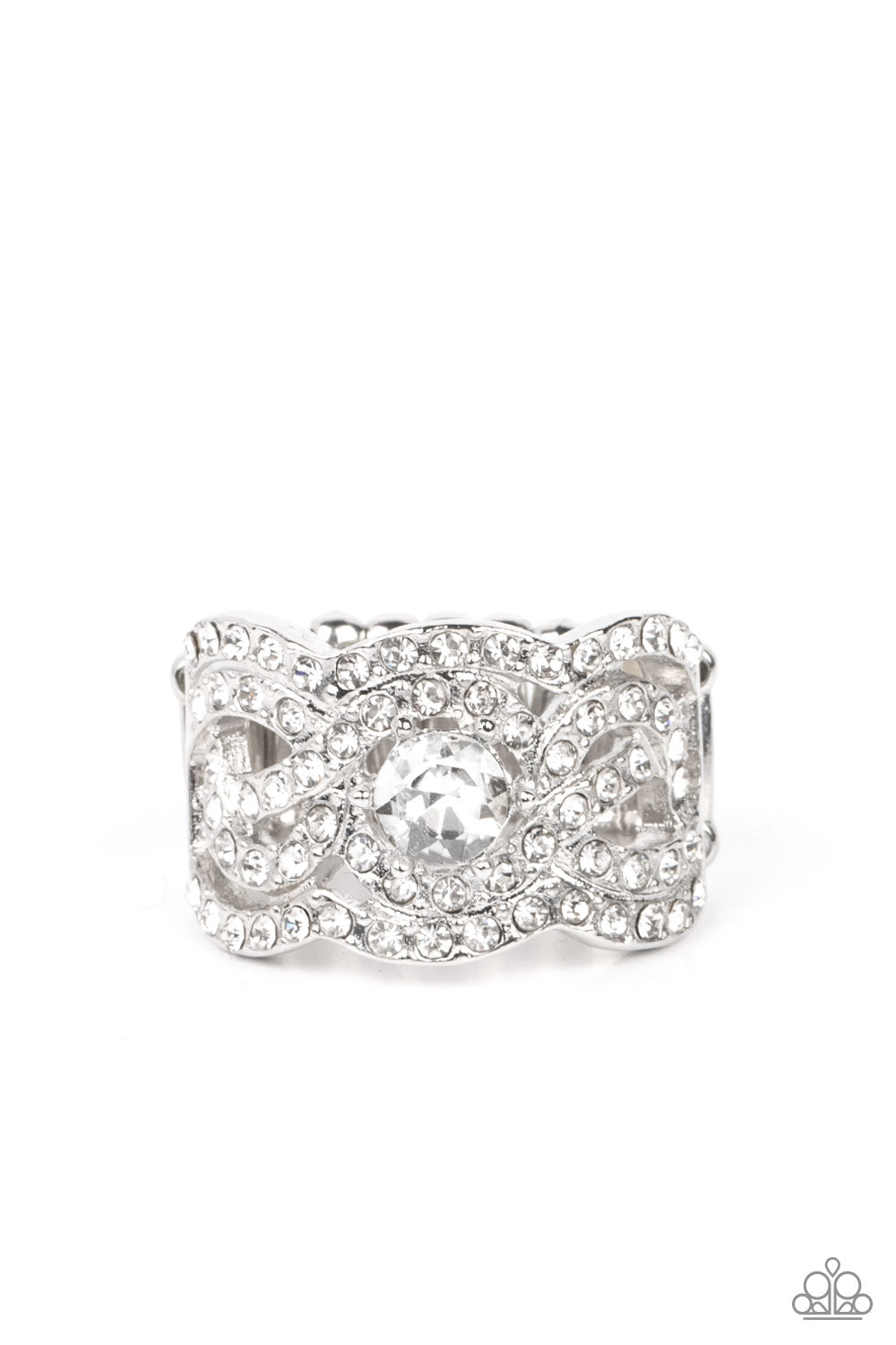Doting on Dazzle - White LOP ring 1752