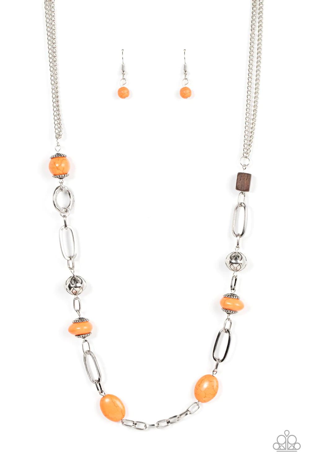 Barefoot Bohemian - Orange necklace B128