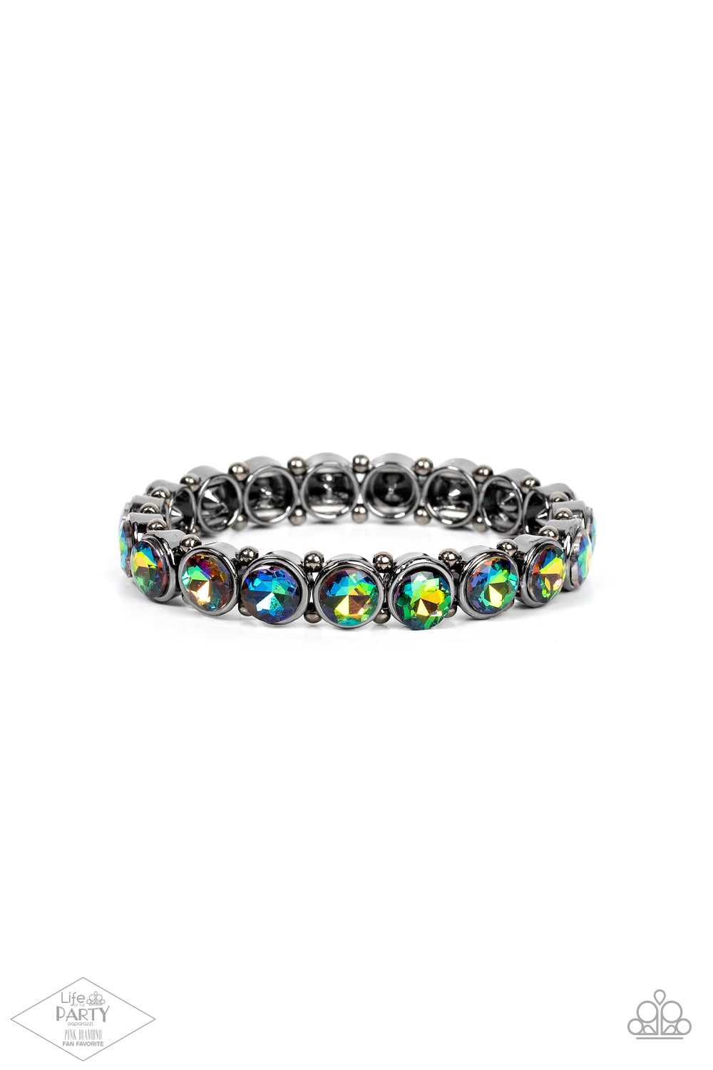 Sugar-Coated Sparkle - Multi (oil spill) bracelet Box 12