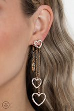 Load image into Gallery viewer, Falling In Love - Gold post earring A064
