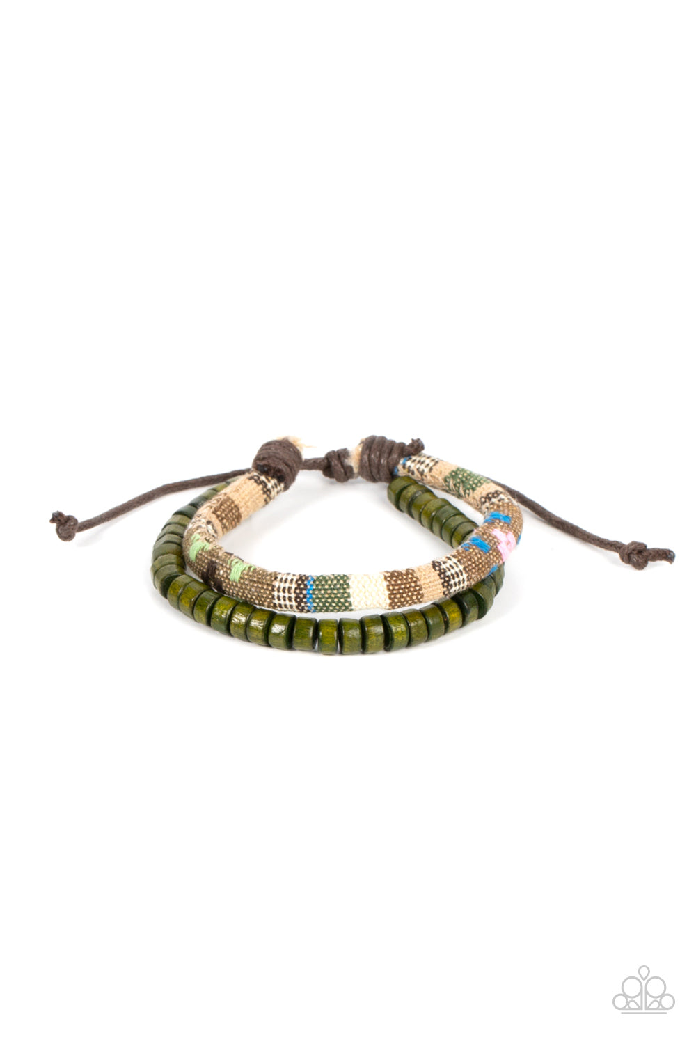 Pack your Poncho - Green urban bracelet B010