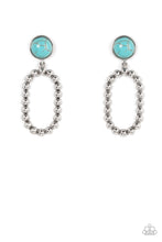 Load image into Gallery viewer, Riverbed Refuge - Blue post earring B108
