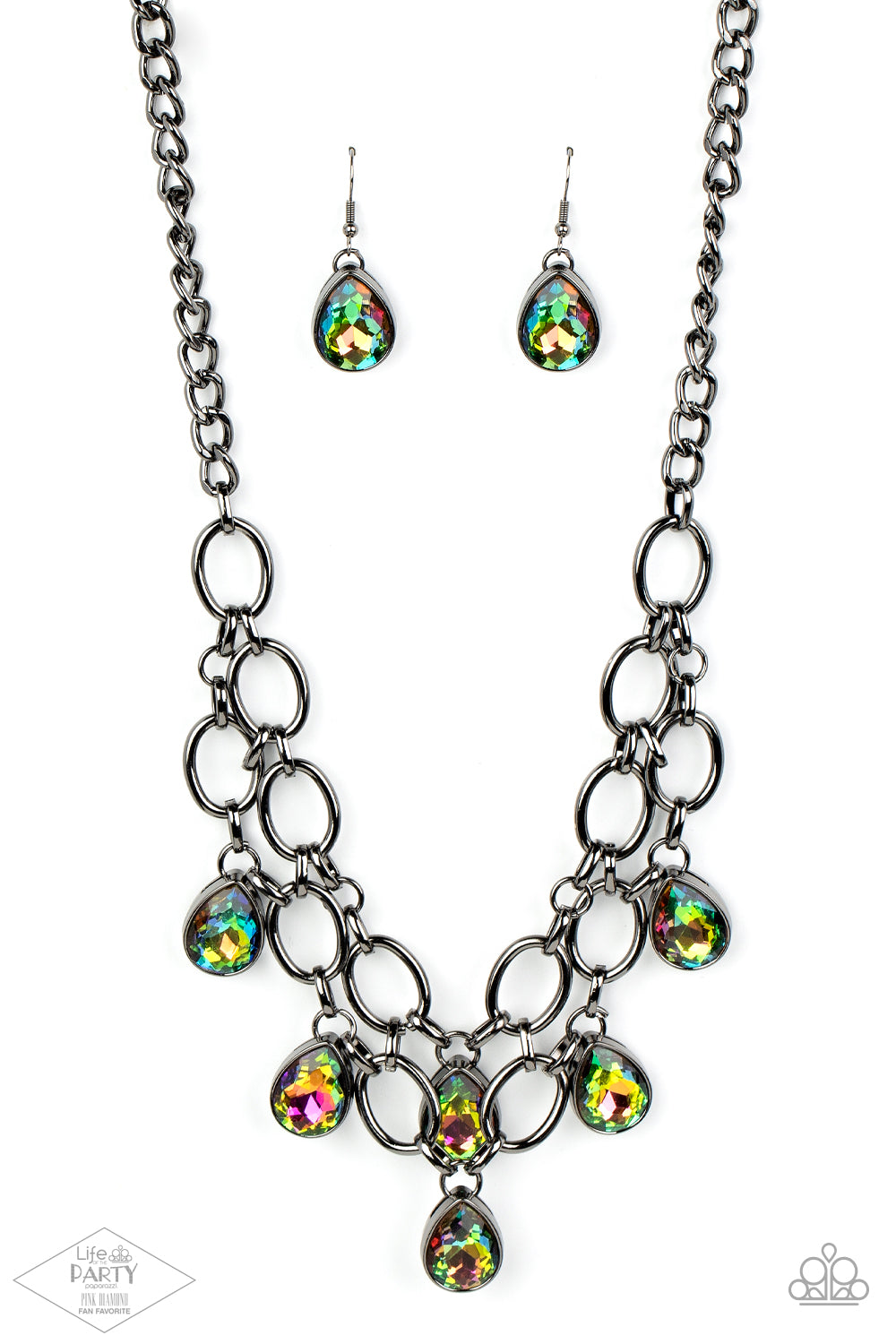 Show-Stopping Shimmer - Multi necklace D041