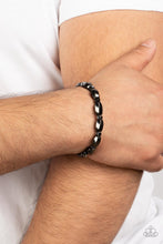 Load image into Gallery viewer, Magnetic Mantra - Black bracelet B098
