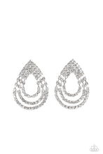 Load image into Gallery viewer, Take A POWER Stance - White post earring B126
