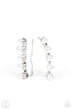 Load image into Gallery viewer, Drop-Top Attitude - White ear crawler earring C023C
