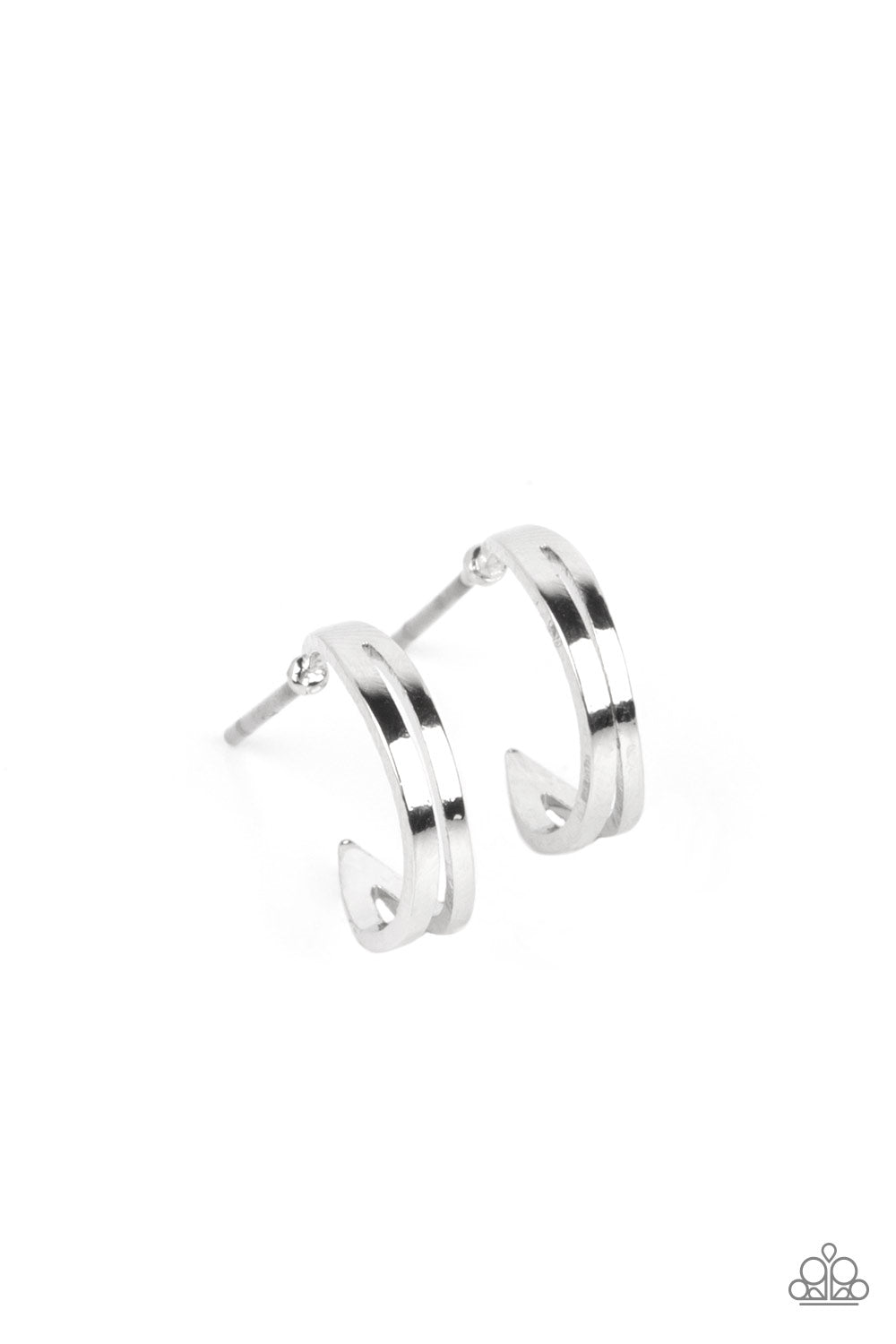 SMALLEST of Them All - Silver mini hoop earring C024F