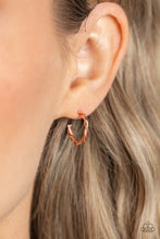 Load image into Gallery viewer, Irresistibly Intertwined - Copper hoop earring 1795B
