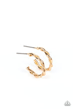 Load image into Gallery viewer, Irresistibly Intertwined - Gold hoop earring 1839
