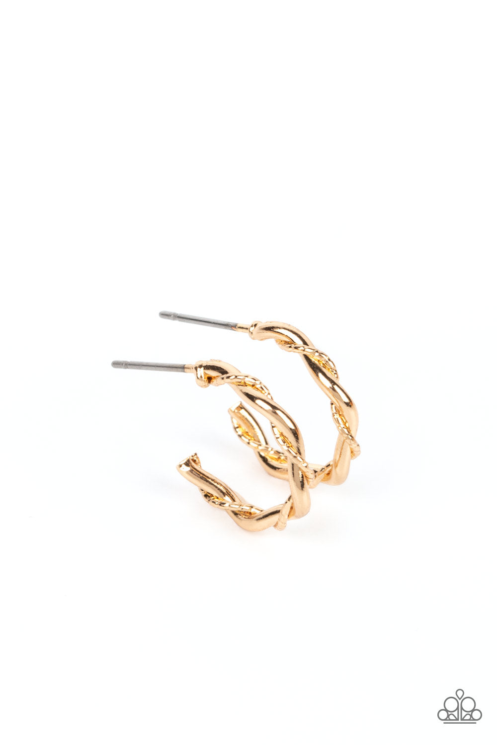 Irresistibly Intertwined - Gold hoop earring 1839