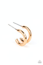 Load image into Gallery viewer, Small-Scale Shimmer - Gold post earring A029
