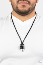 Load image into Gallery viewer, On the Lookout - Black men&#39;s urban necklace B111
